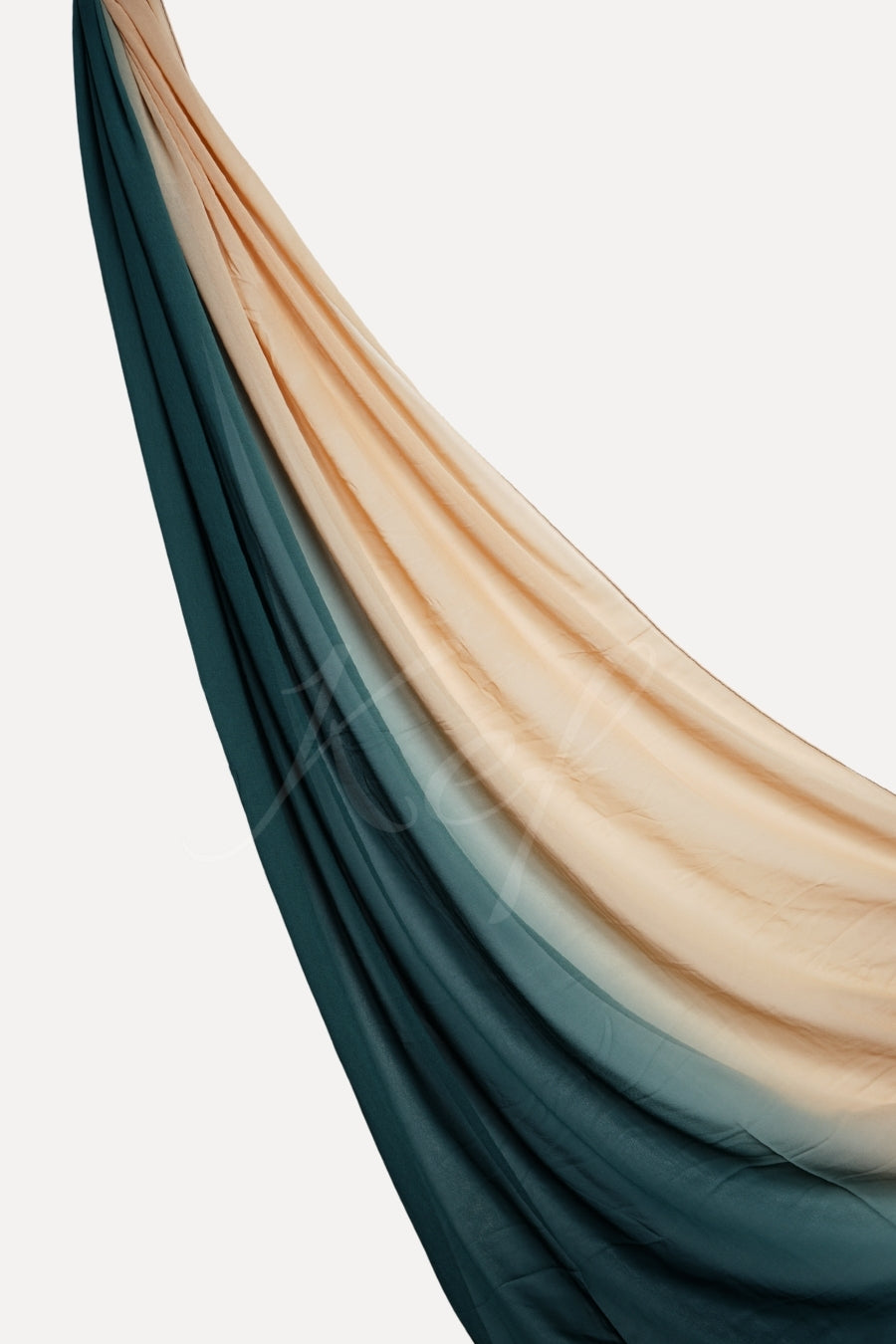 Ombre Georgette - Sunny Green