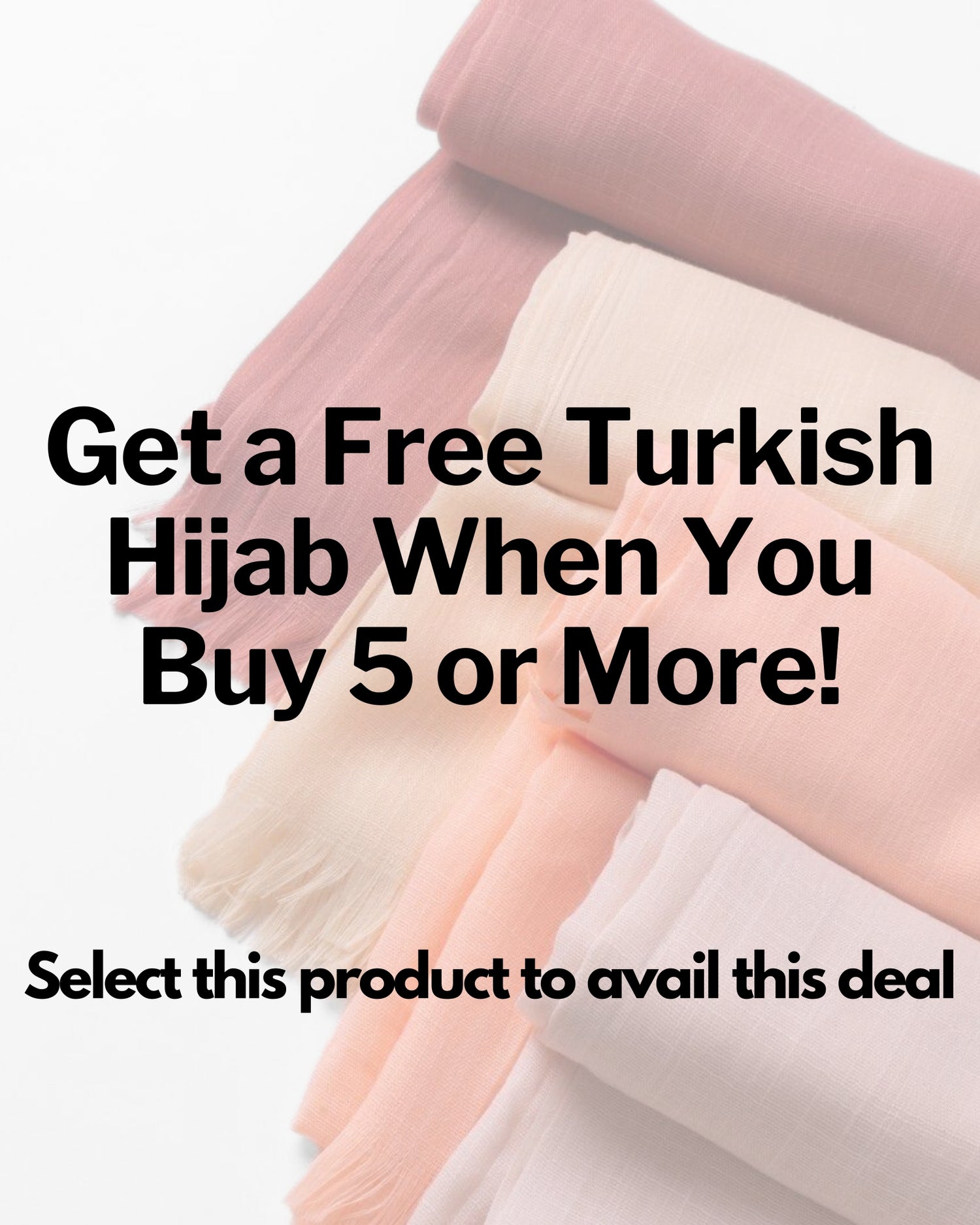 Turkish Lawn Hijabs - Buy 5 Get 1 Free
