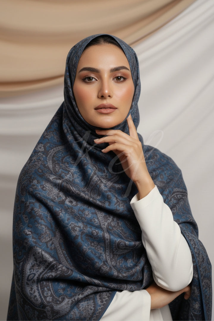 Printed Cashmere Nobel Hijab - Vion