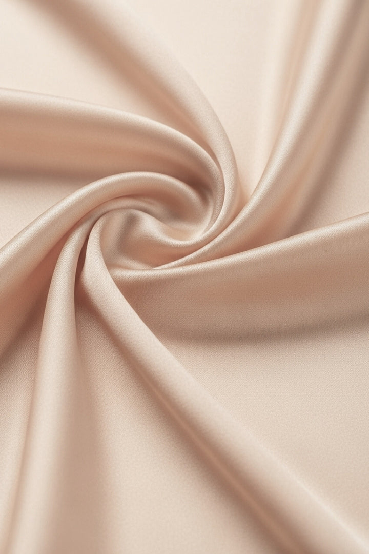 Plain Silk Hijab - Wheat