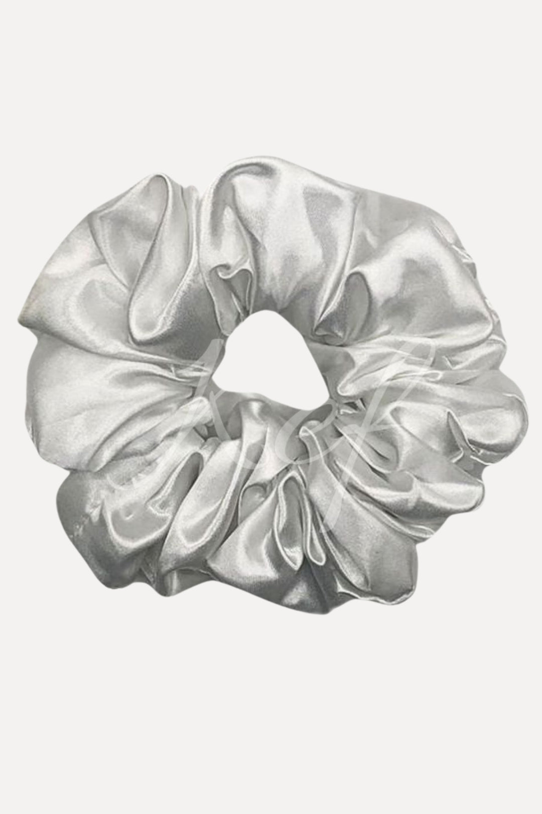 Silk Scrunchie - White