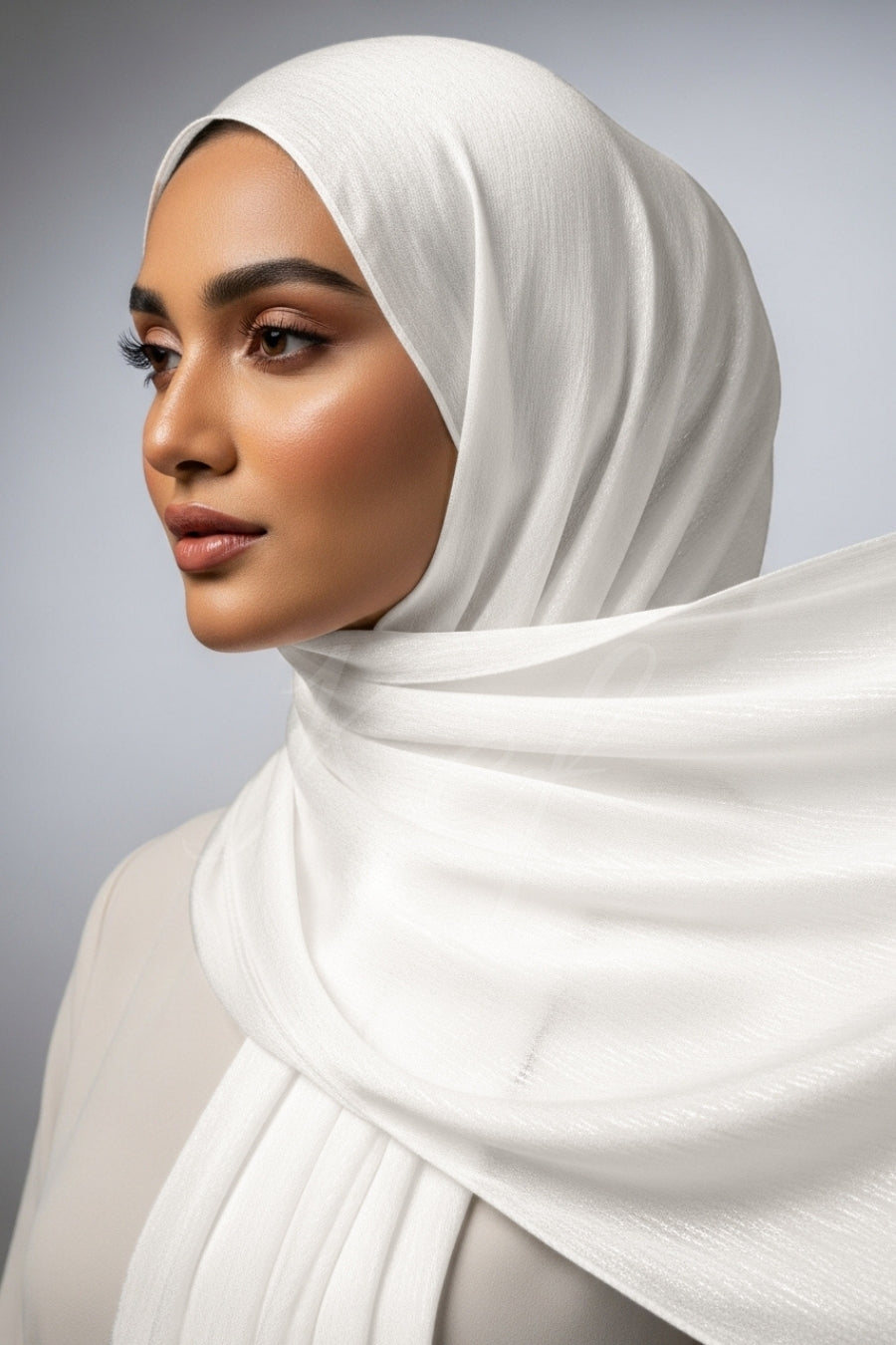 Luxe Chiffon Hijab - White