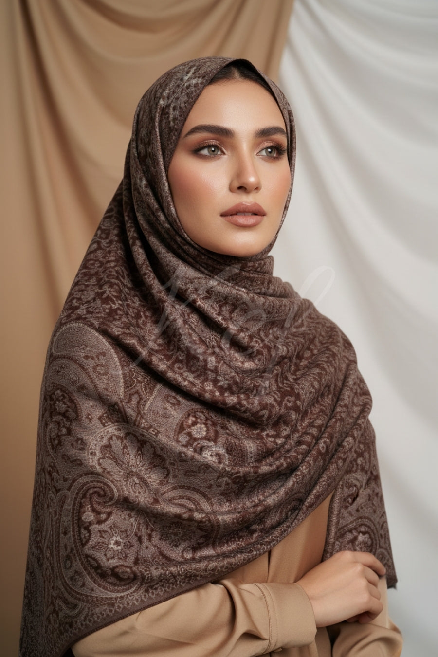 Printed Cashmere Nobel Hijab - Wovra