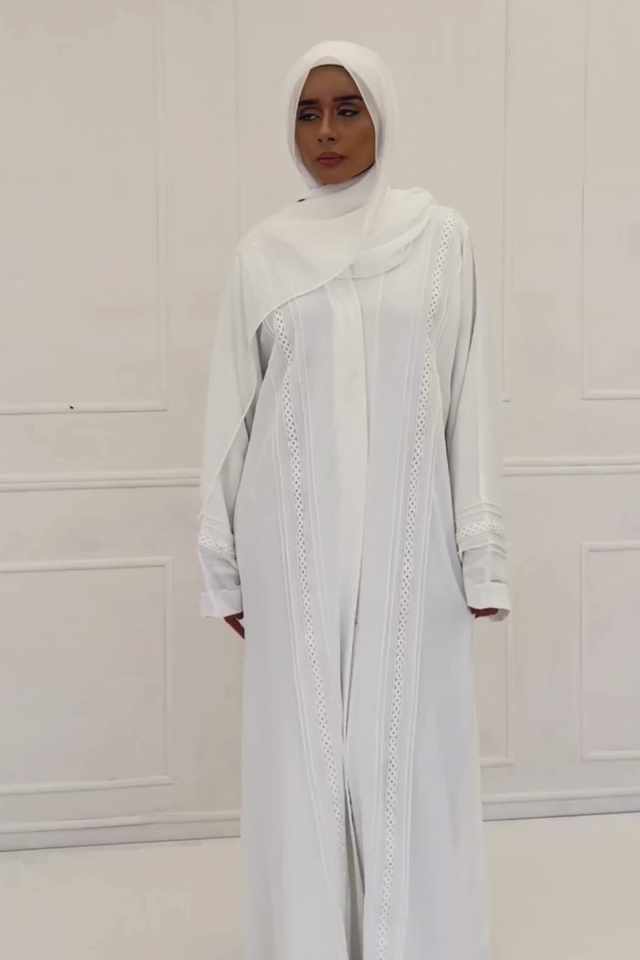 Classic White Abaya