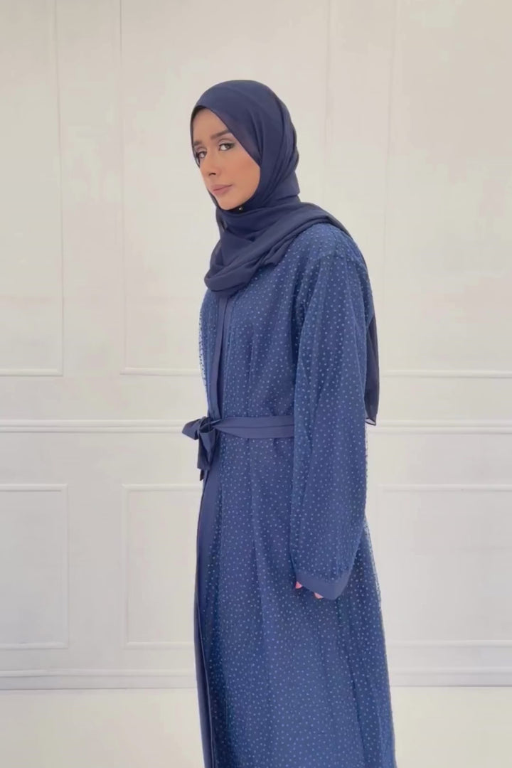 Blue Net Abaya