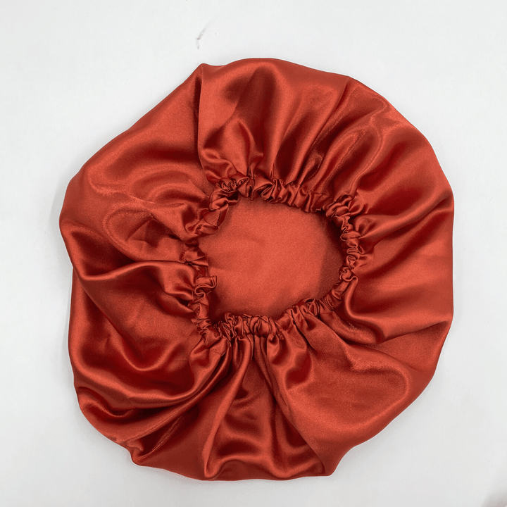 Satin Silk Peel Orange Bonnet - Elva