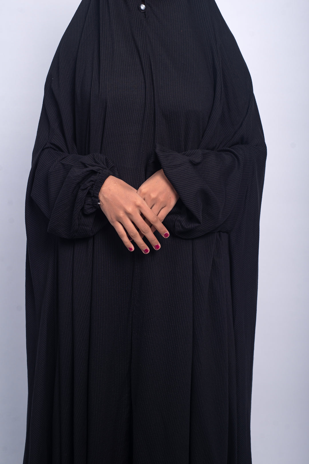 Namaz Chaddar - Black (With sleeves)