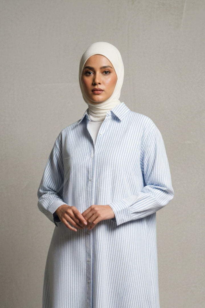 Modest Button-Down Shirt Dress