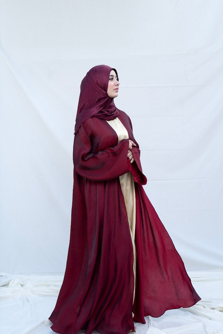 Garnet Flow Crepe Abaya