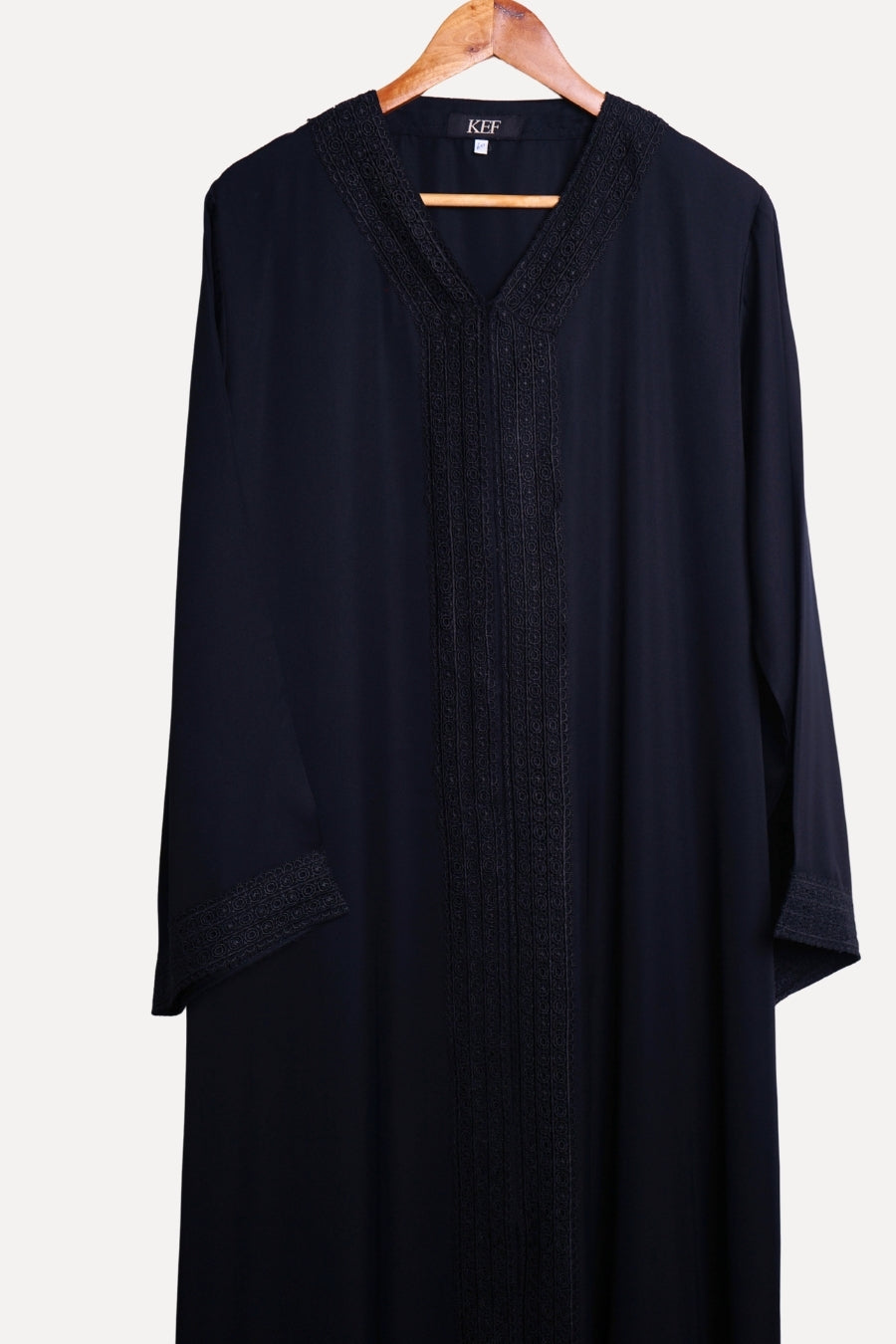 Black Laced Abaya