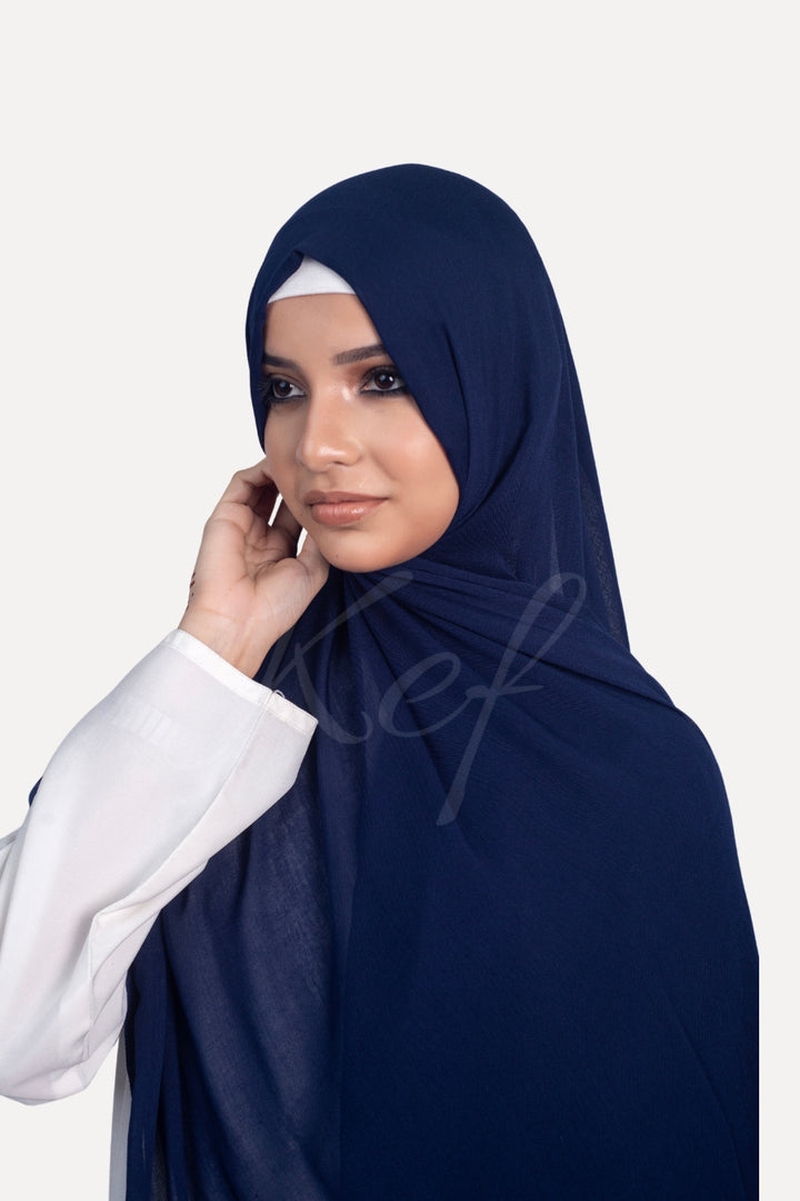 Modal Hijab - Navy Blue