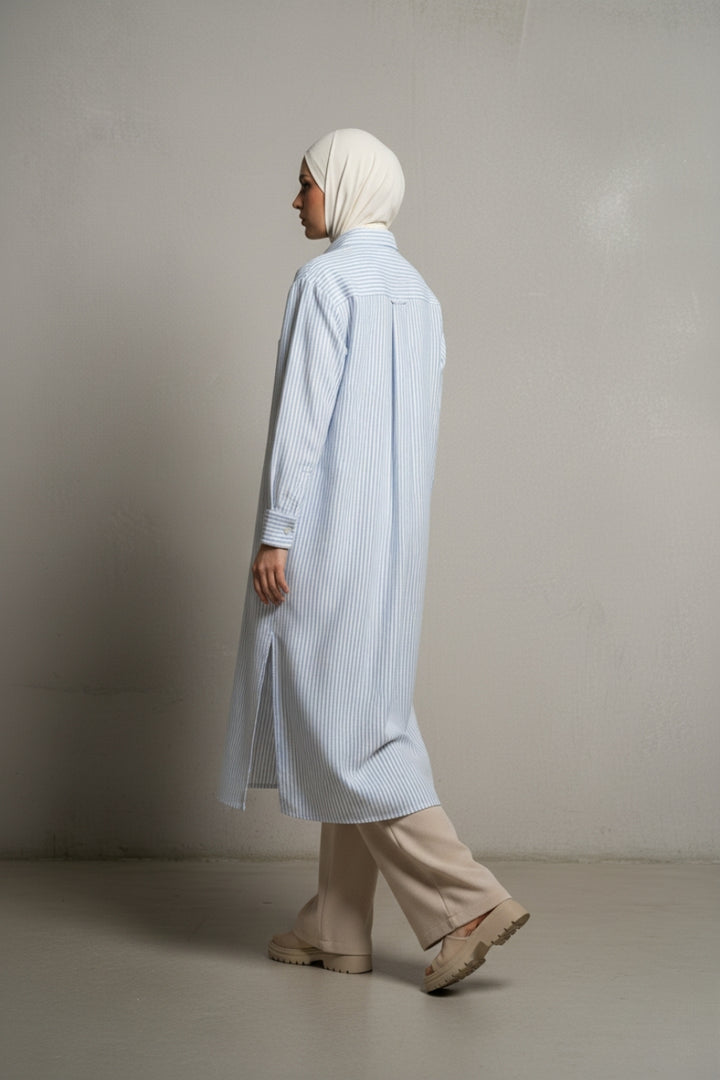 Modest Button-Down Shirt Dress