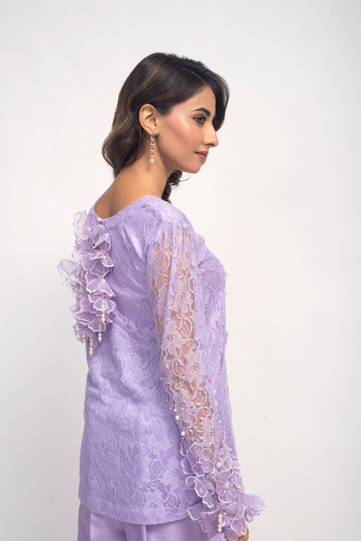 Lavender Bloom Embellished Ensemble