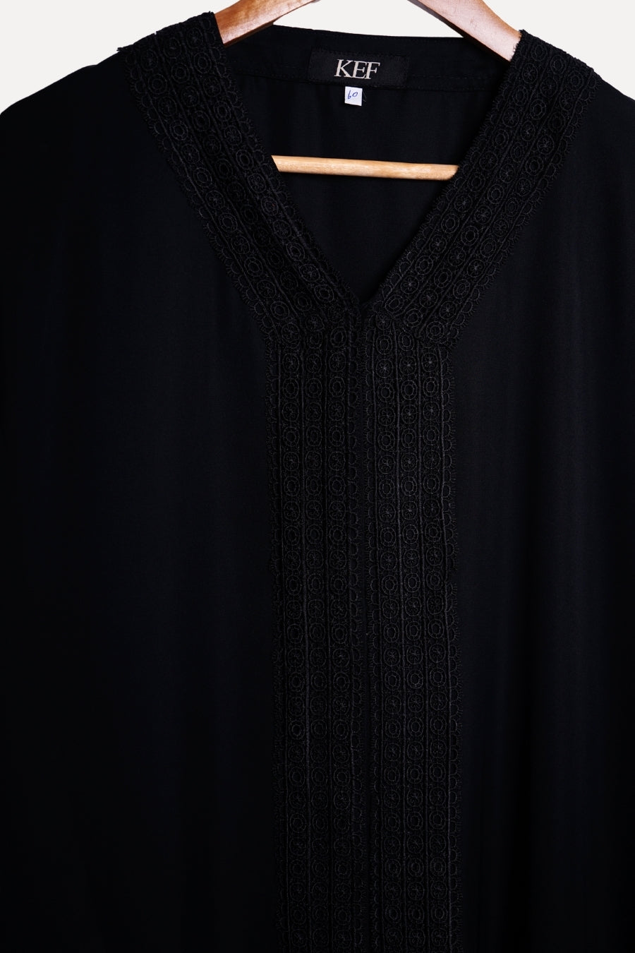 Black Laced Abaya