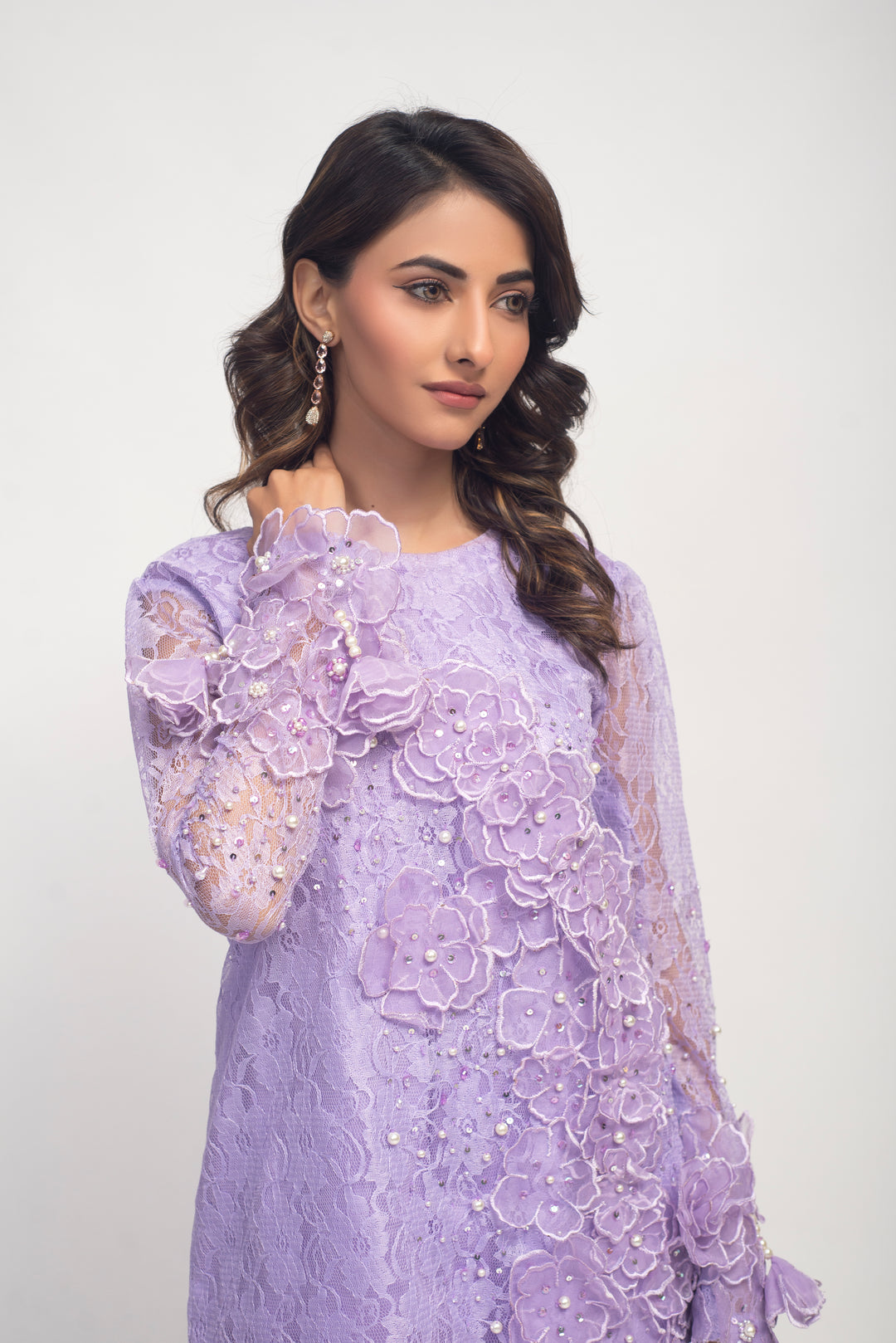 Lavender Bloom Embellished Ensemble