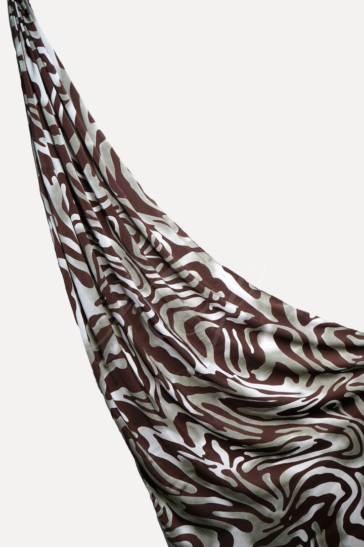 Printed Silk Hijab - Earthbound Echo
