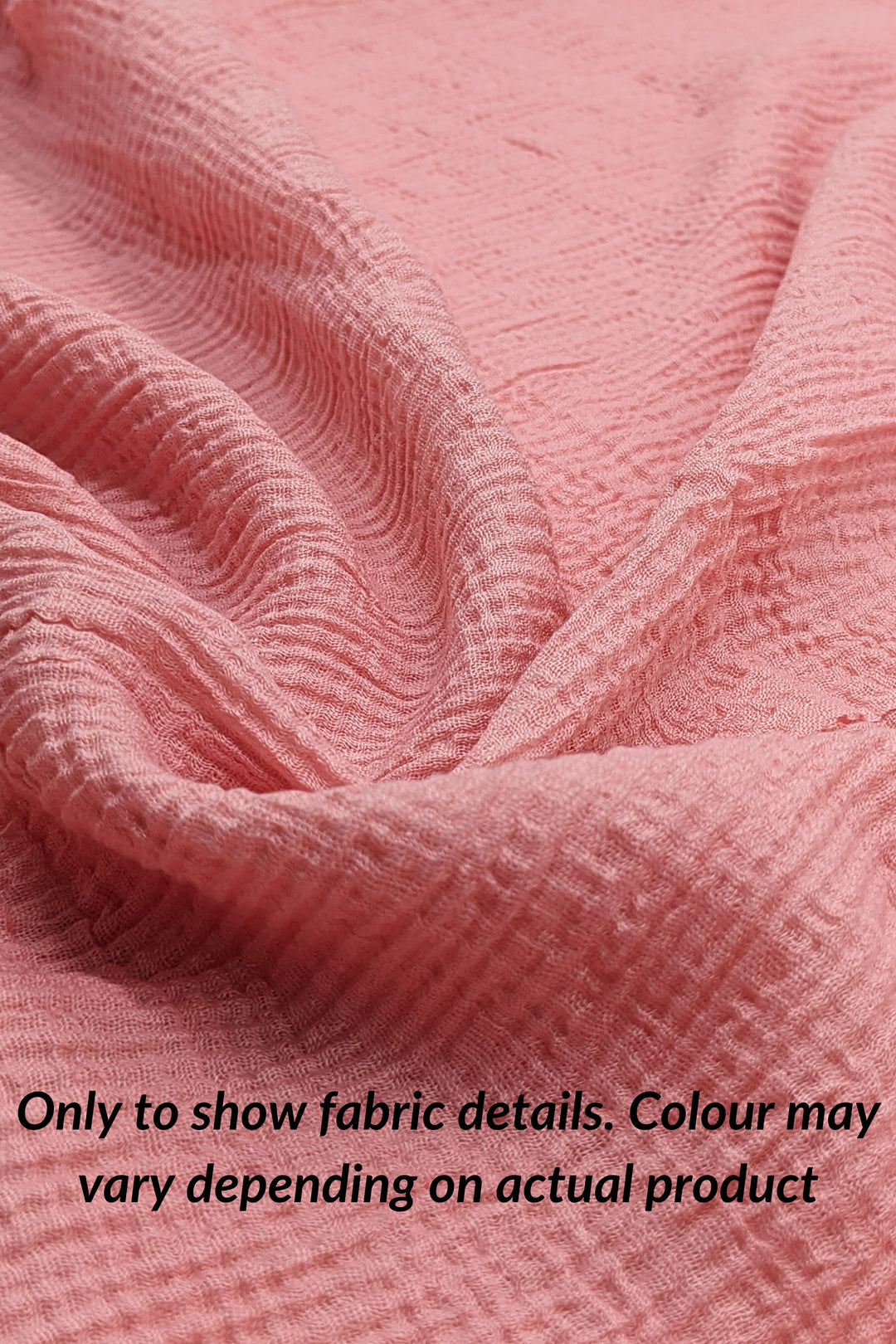 Ribbed Viscose Lawn - Candy Pink