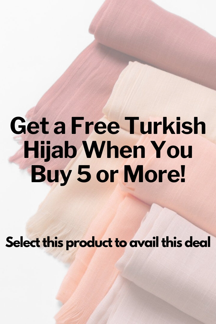 Turkish Lawn Hijabs - Buy 5 Get 1 Free