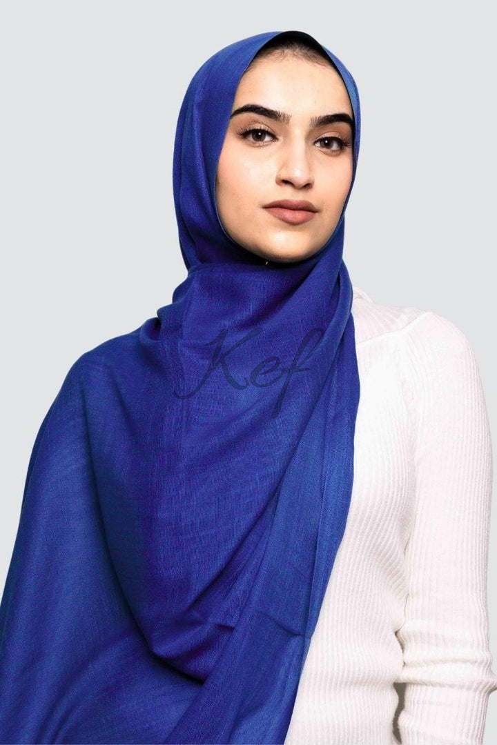 Turkish Lawn XL Hijab - Cornflower Blue