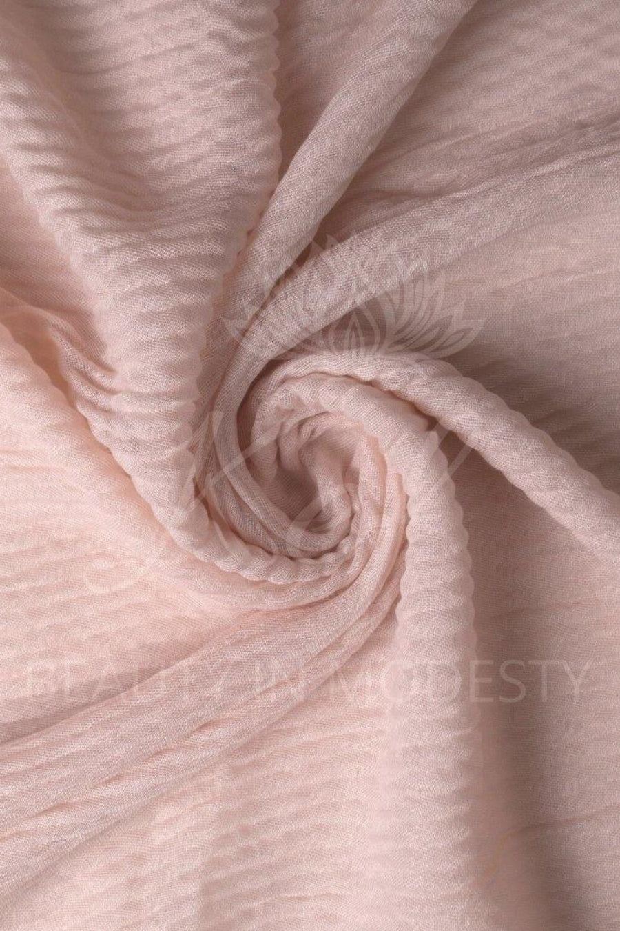 Crinkle Lawn Hijab - Unbleached Silk