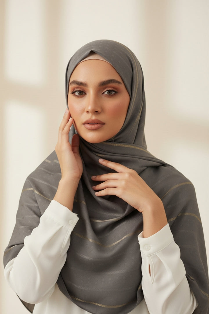 Golden Petal Lawn - Grey