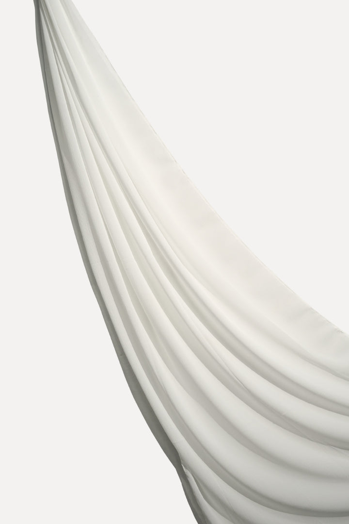 Textured Chiffon - White