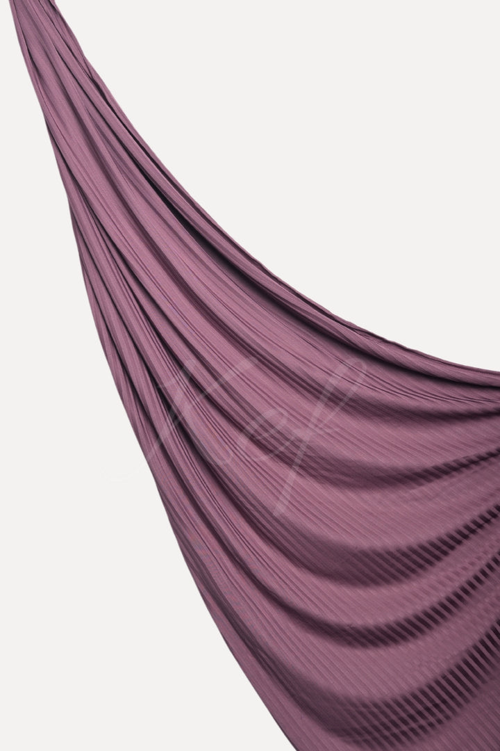 Ribbed Jersey Hijab - Lilac