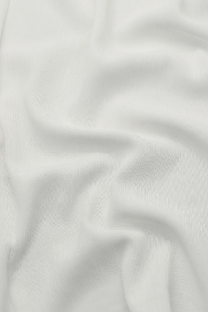 Textured Chiffon - White