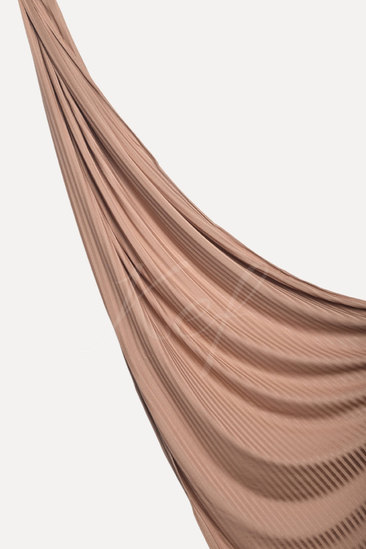 Ribbed Jersey Hijab - Flax