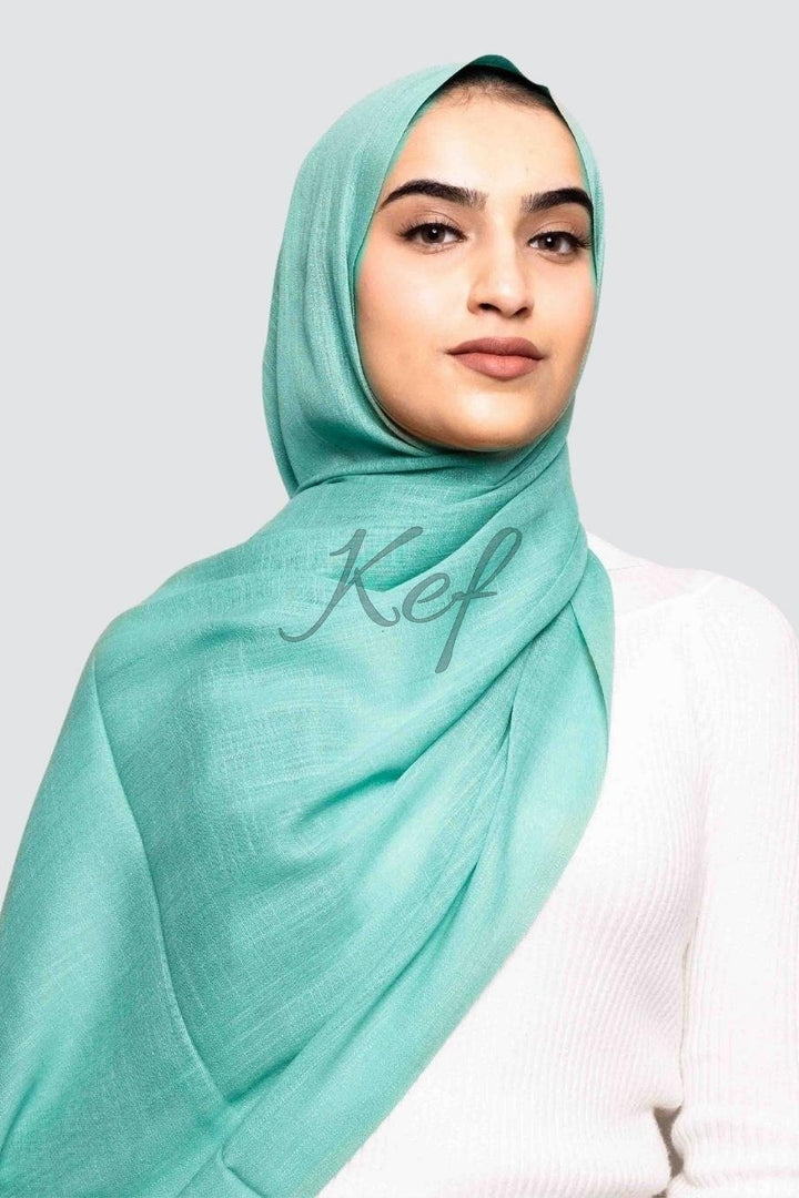 Turkish Lawn XL Hijab - Misty Teal