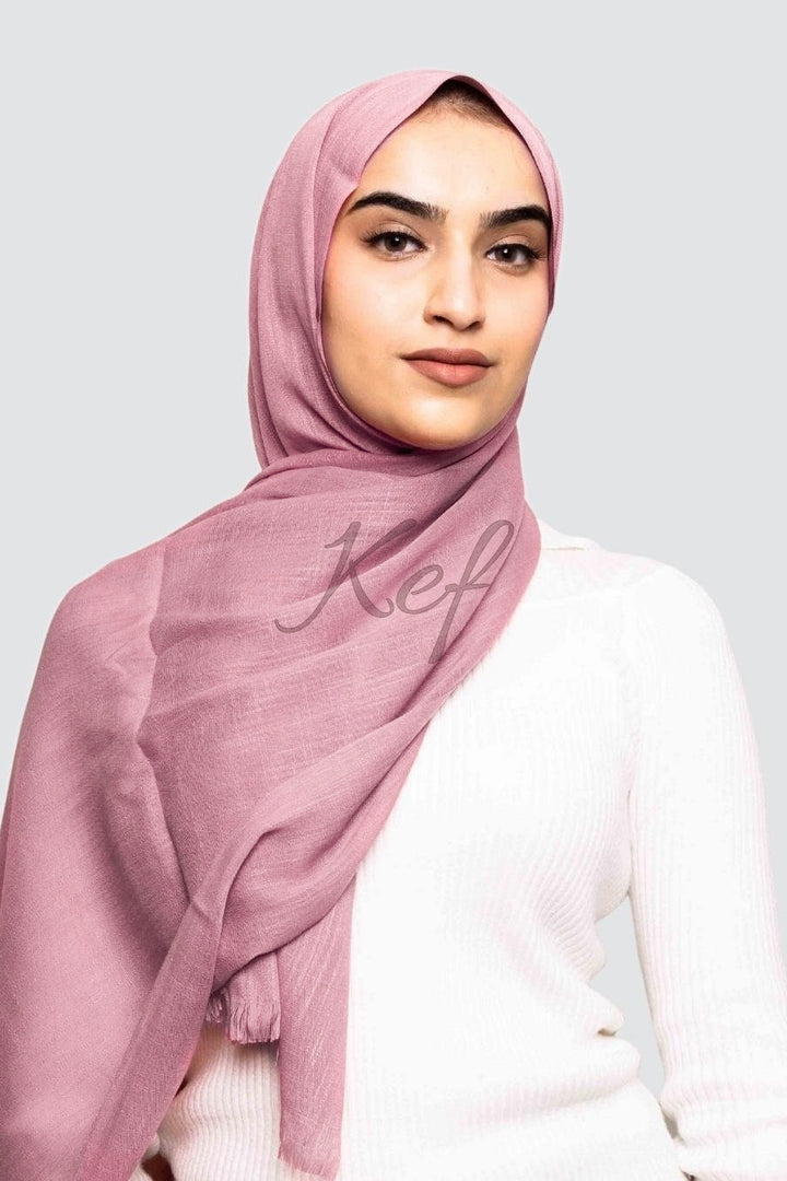 Turkish Lawn Hijab -  Pink