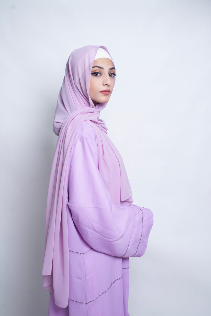 Lilac Studded Abaya