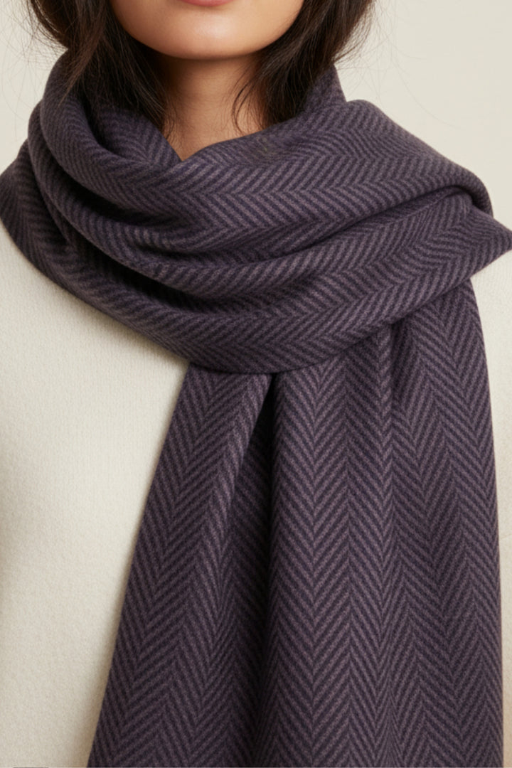 Patterned Cashmere - Blue