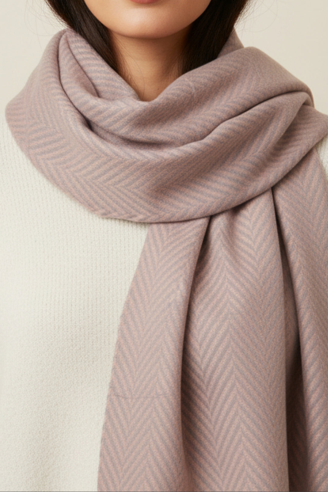 Patterned Cashmere - Flamingo