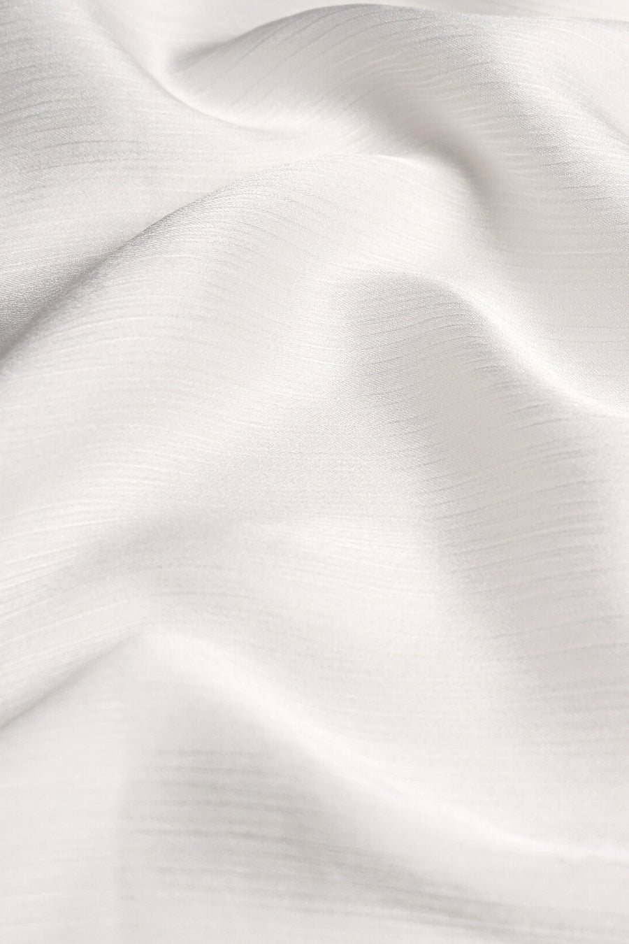 Crinkle Chiffon Hijab - Snow White (Matte)