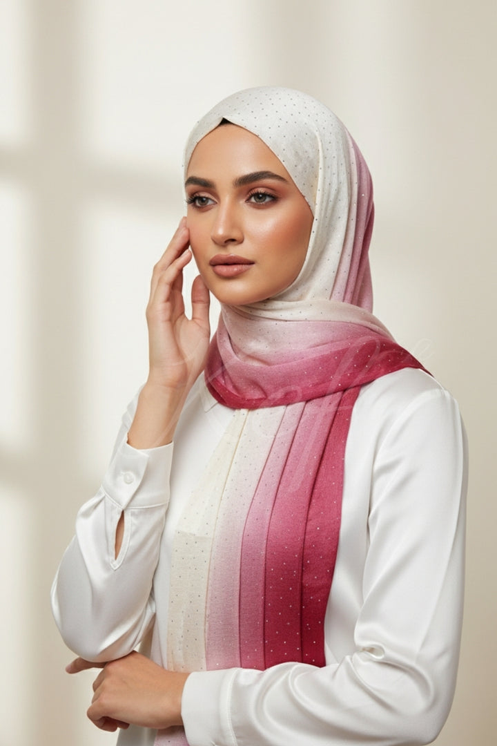 Ombre Satin Silk - Pansy Pink