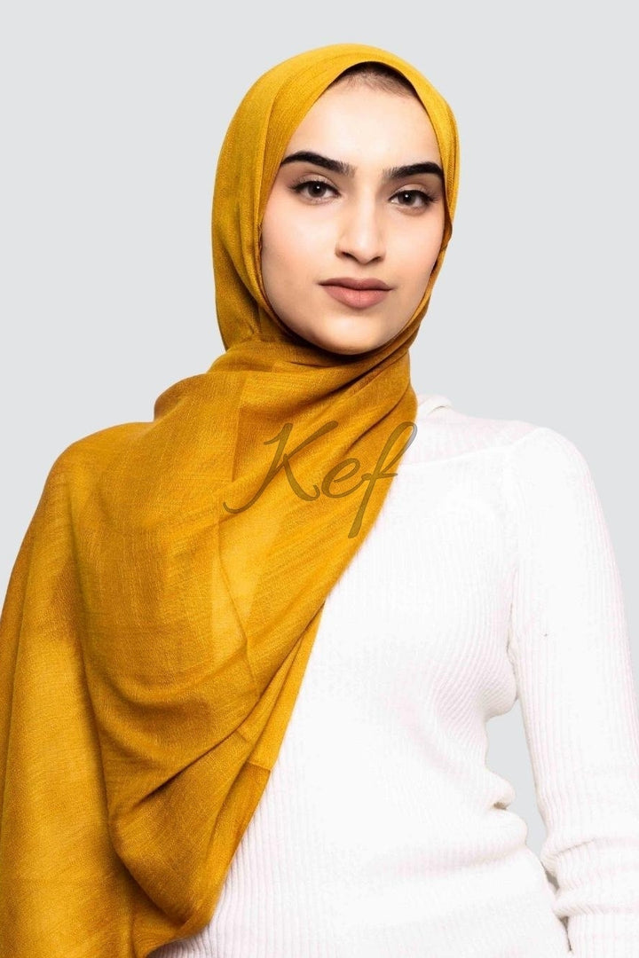 Turkish Lawn Hijab - Mustard