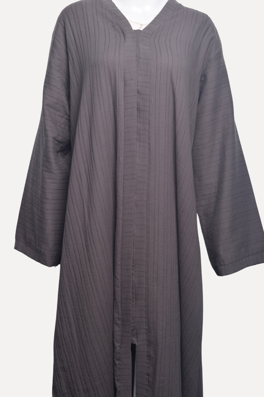 Textured Dark Taupe Abaya