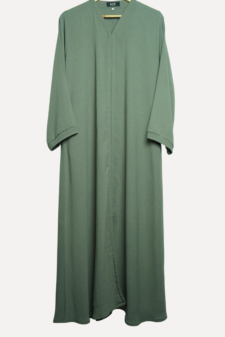 Textured Olive Abaya