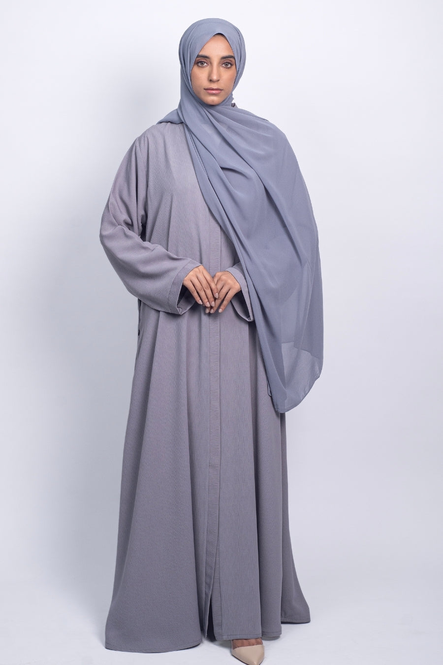 Light Grey Zoom Abaya