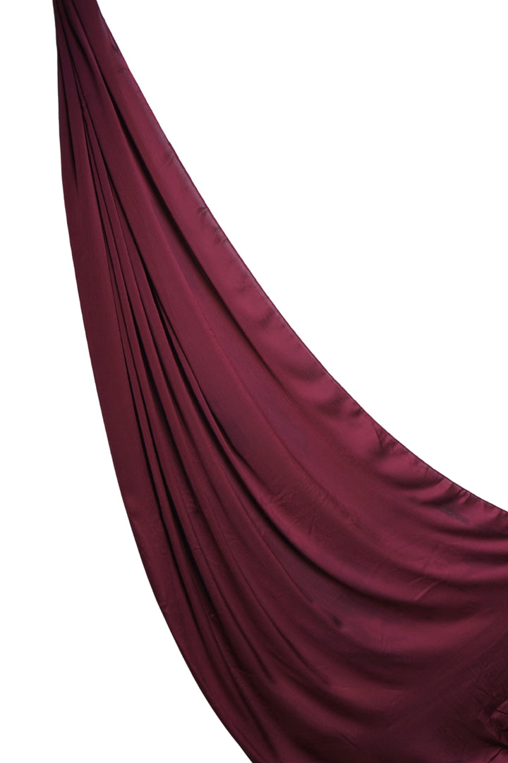 Crinkle Chiffon Hijab - Wine (Matte)