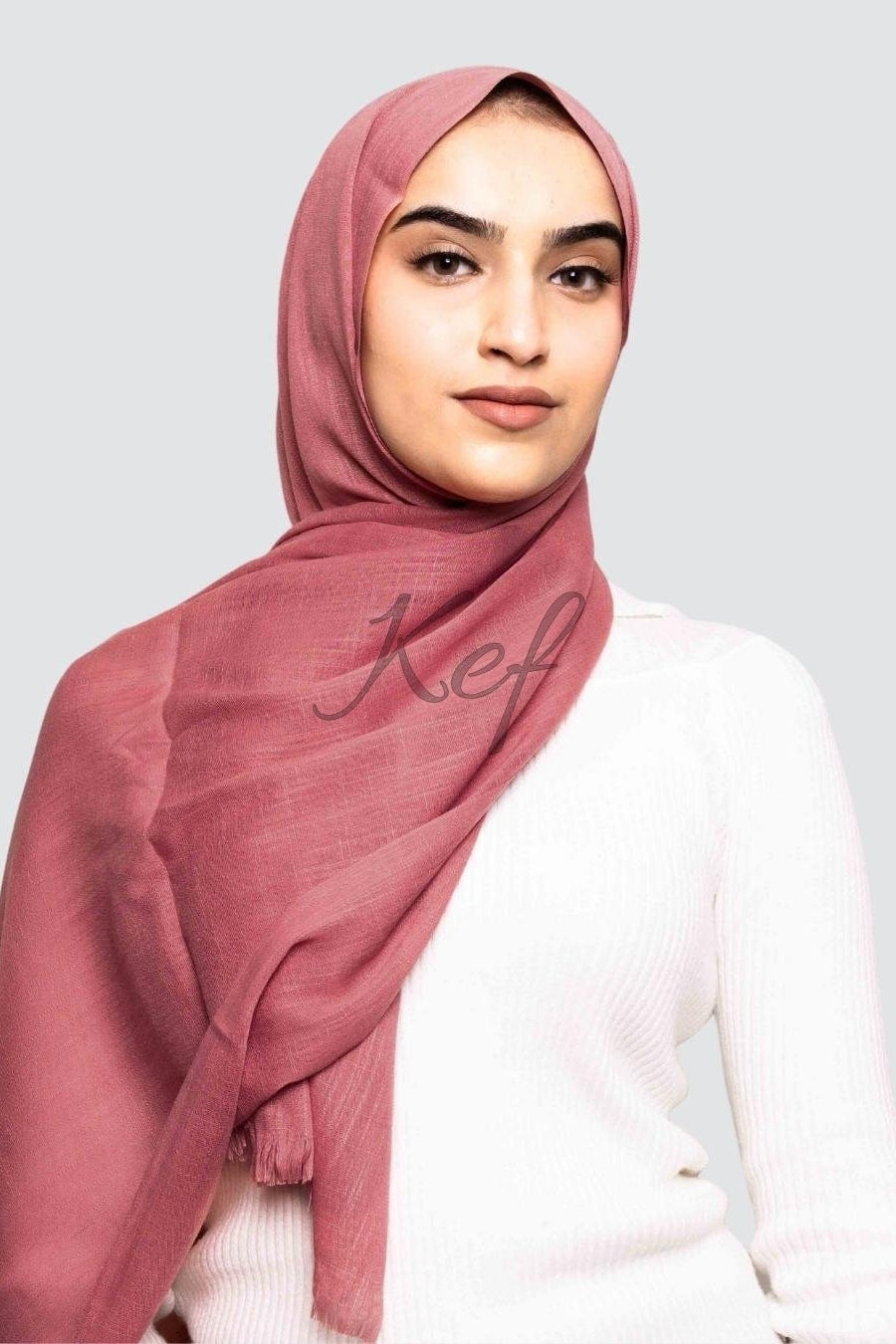 Turkish Lawn Hijab - Rose