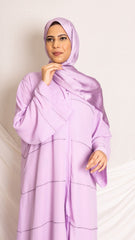 Lilac Studded Abaya