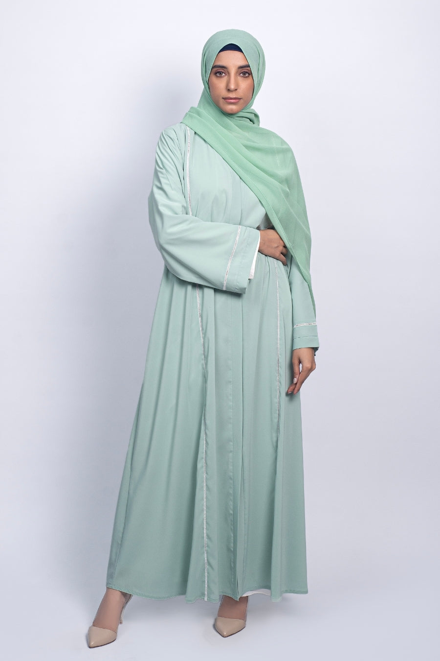 Lilac Studded Abaya
