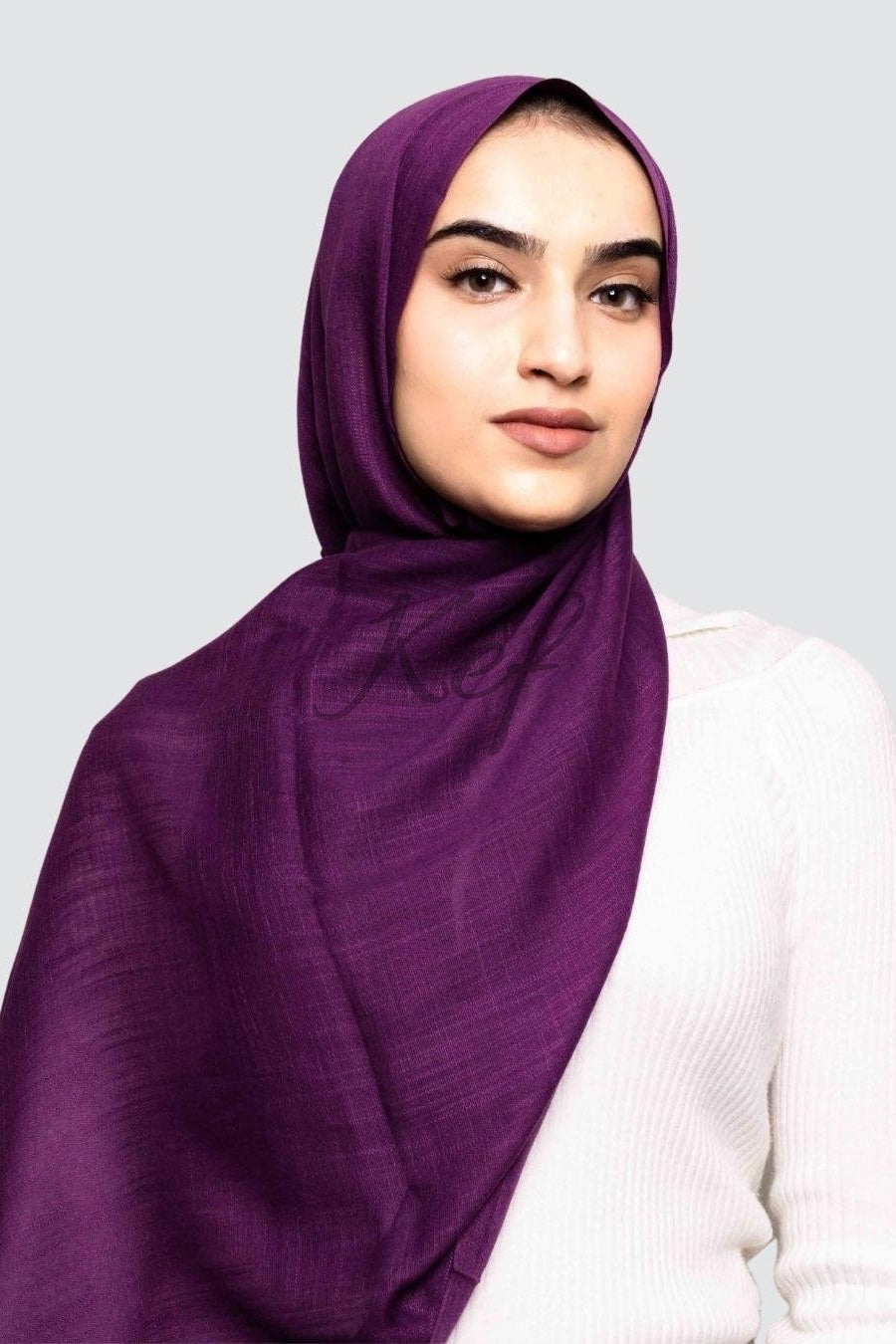 Turkish Lawn Hijab - Purple