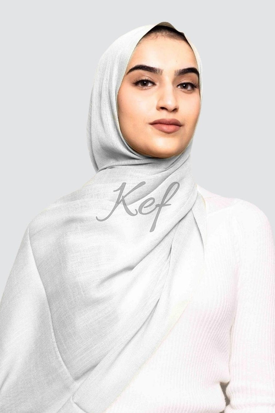 Turkish Lawn Hijab - White