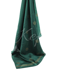 Block Print Silk - Dark Green