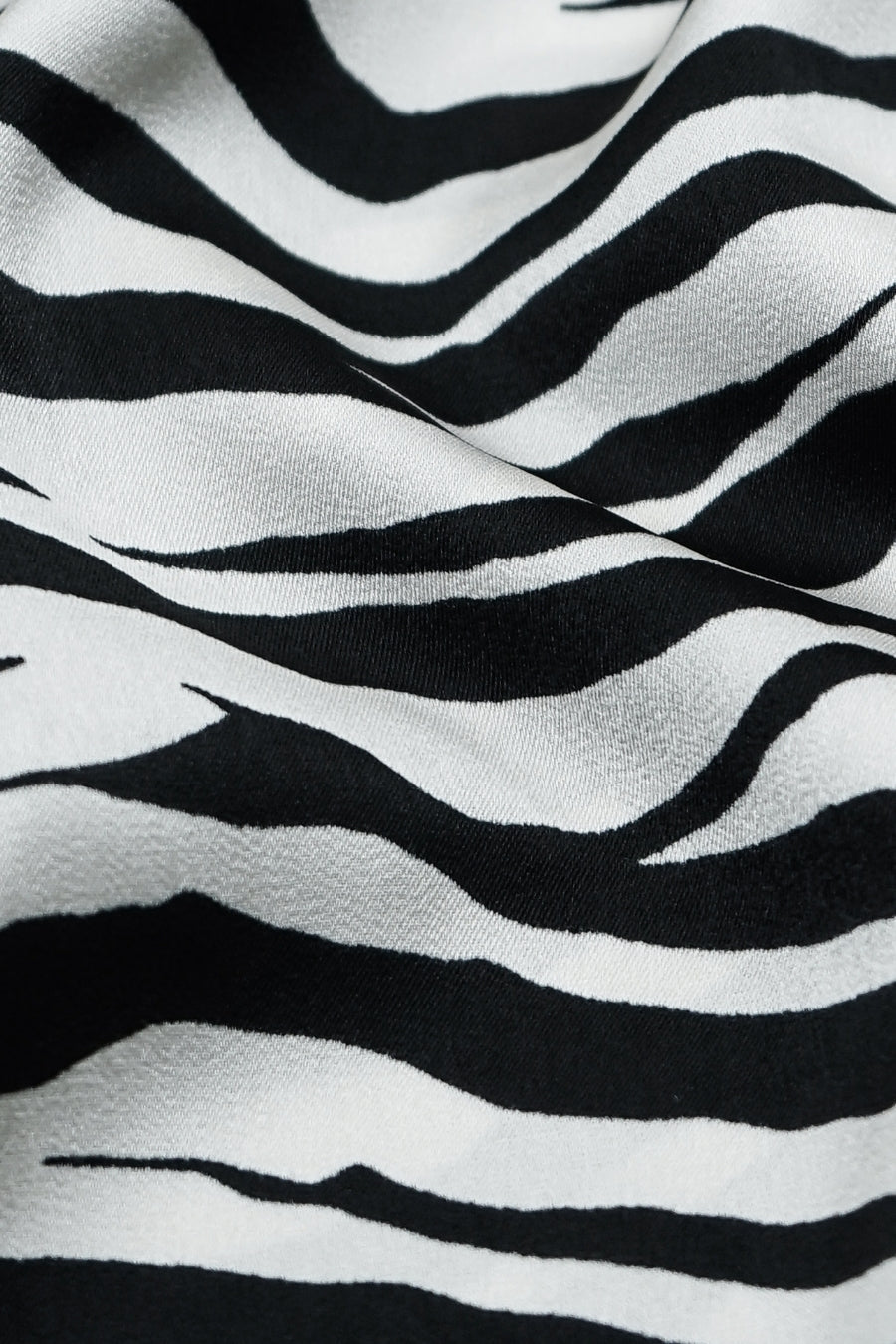 Printed Silk Hijab - Monochrome Mirage