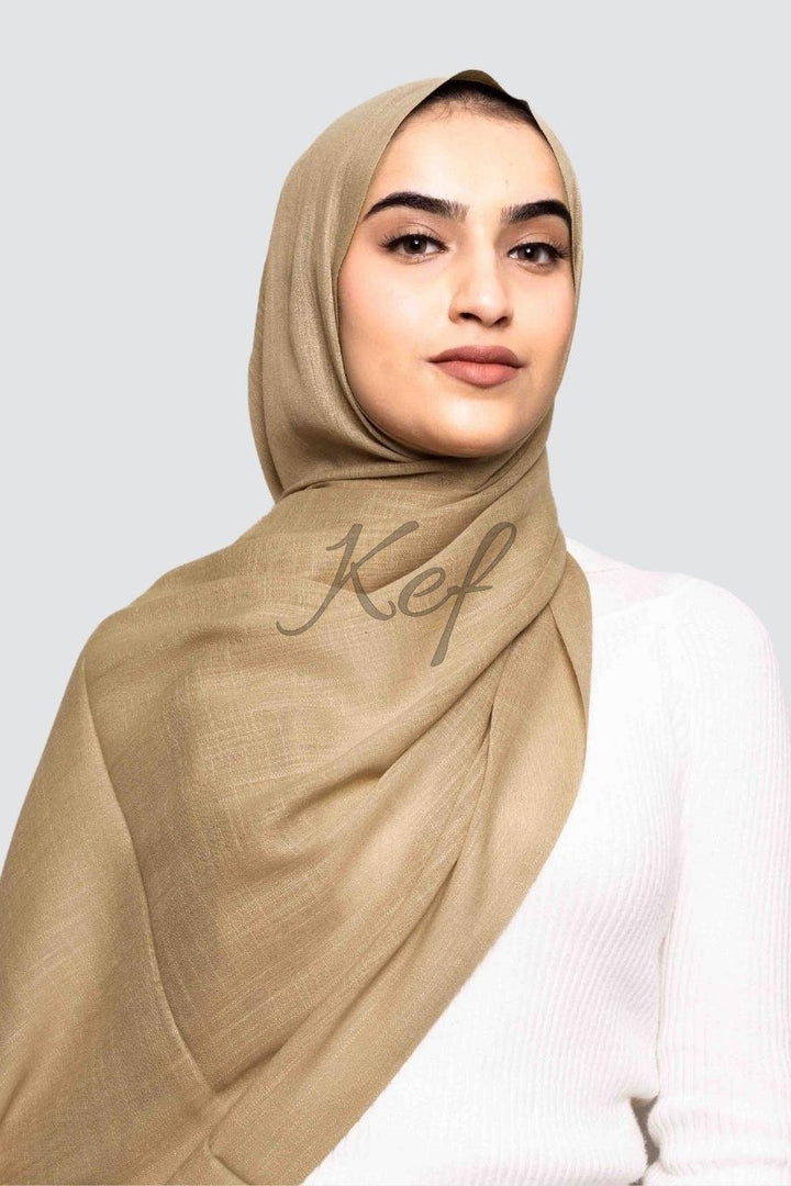 Turkish Lawn XL Hijab - Khaki