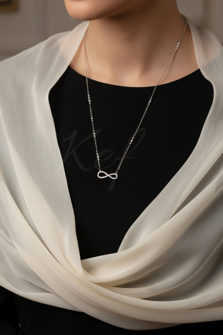 Necklace - Infinity Necklace (Silver)